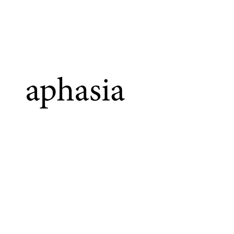 aphasia